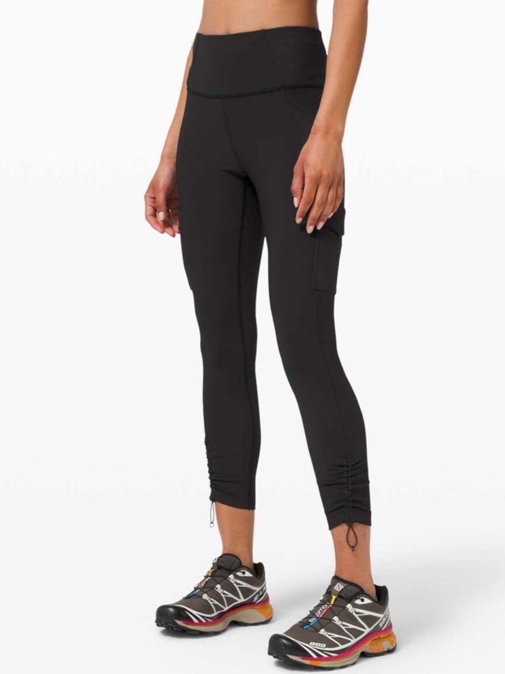 lululemon athletica Black Cargo Capri Leggings